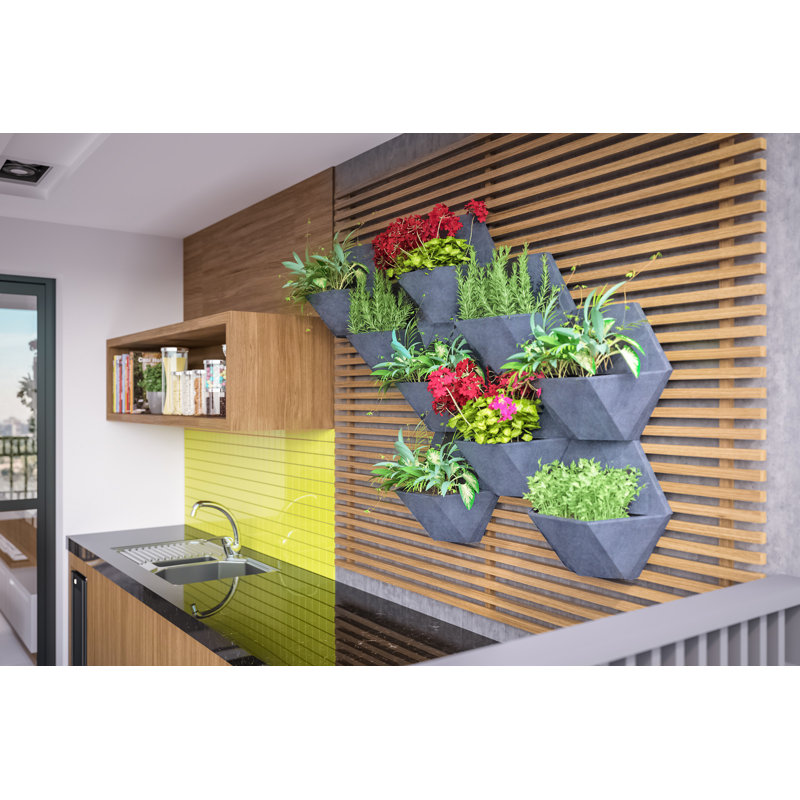 Wrought Studio Annemore 4Piece Plastic Wall Planter Set & Reviews